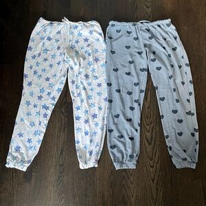 Chaser joggers 2 pairs stars hearts large and xl